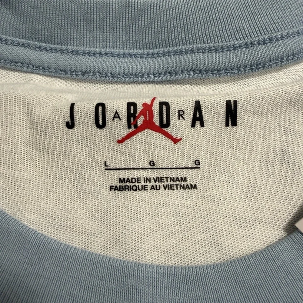 Nike Air Jordan 85 Graphic T Shirt Mens Sz L Blue Playground Tee HJ2362-427
